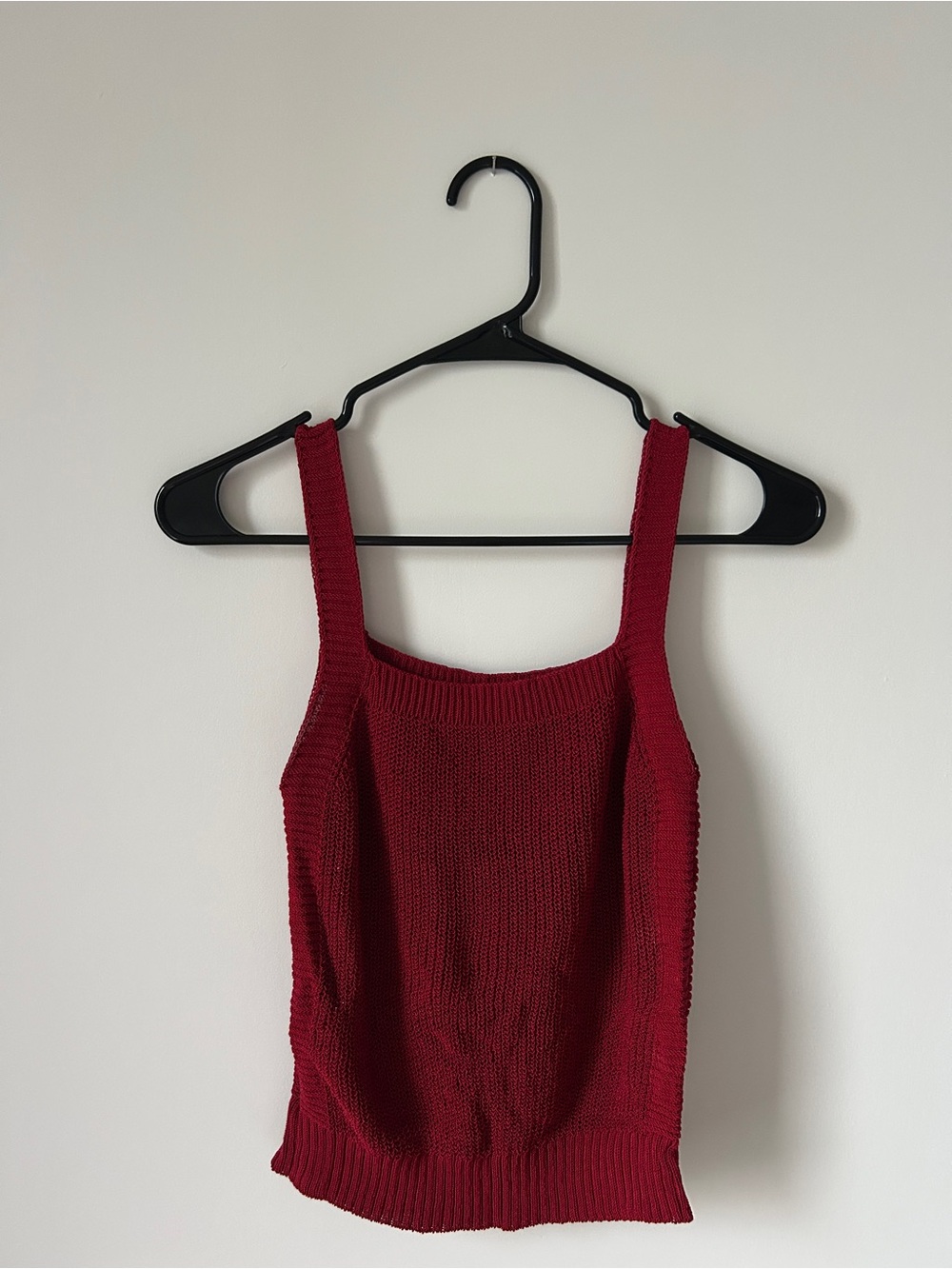 Asics Red Knit Tank Top